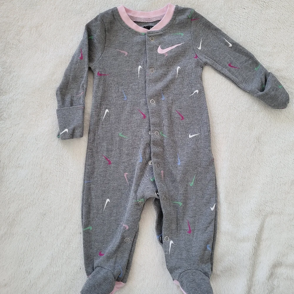Nike Multicolor Swoosh Gray Kids Footie
